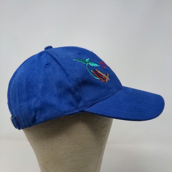 Curaco Men's Slideback Hat Blue Embroidered Logo Caribbean Beach - Picture 6 of 10